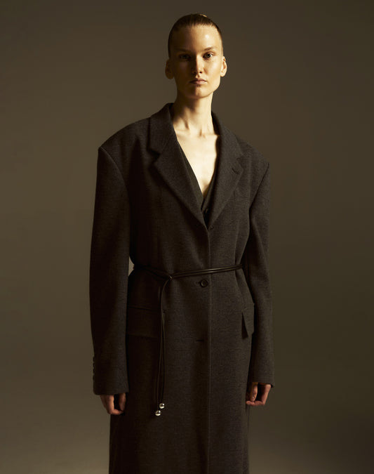 Single Breasted Long Length Coat