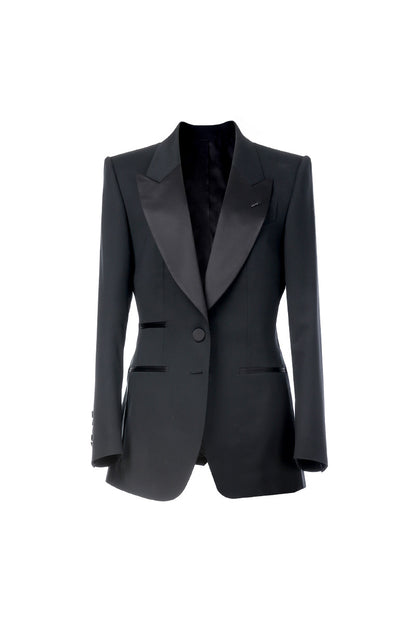 3-piece classic formal women's black suits