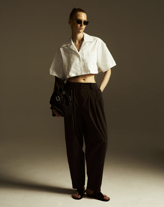 Pleated Wide Leg Pants